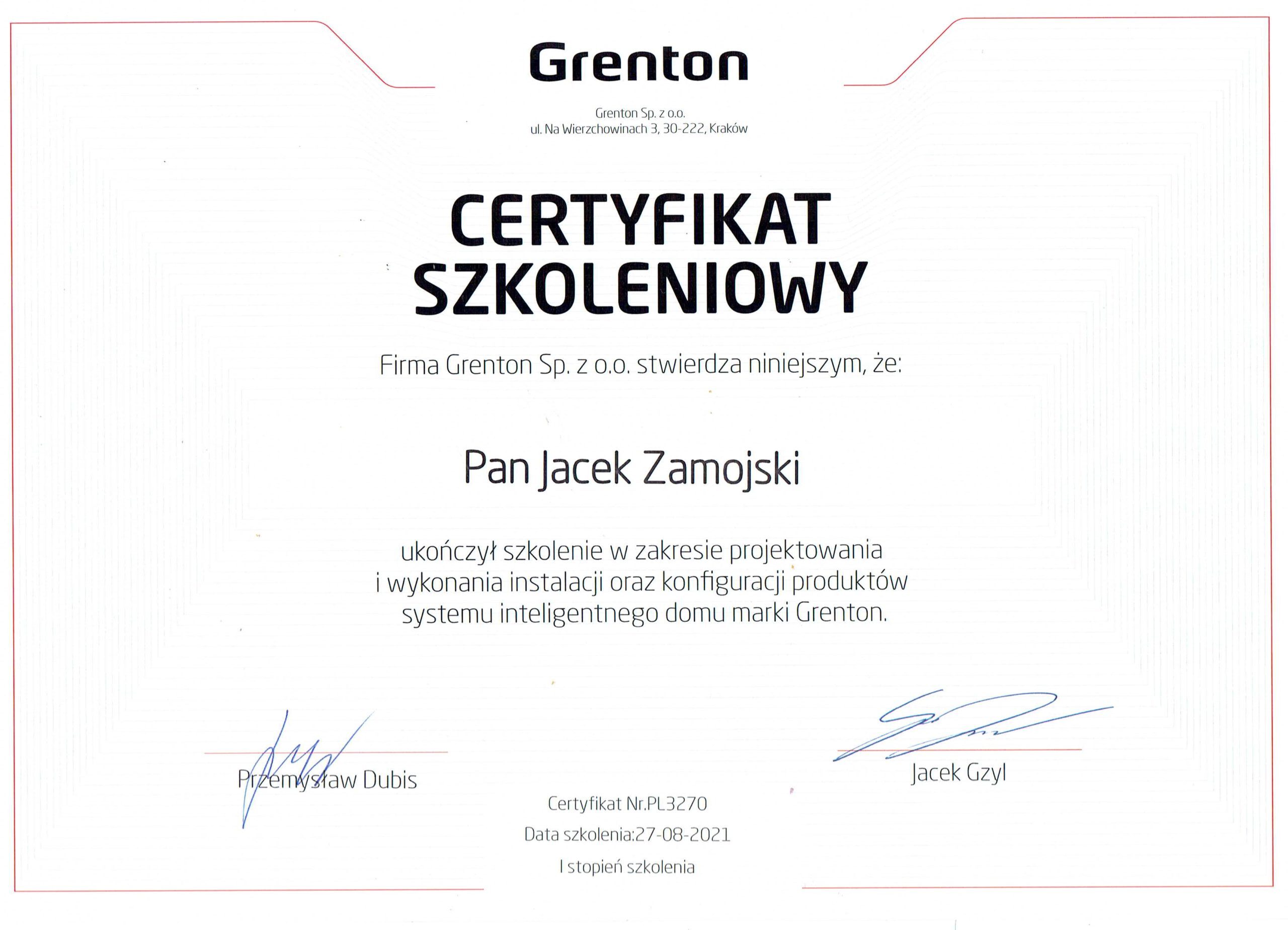 Certyfikat_grenton